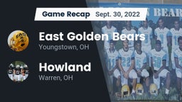 Recap: East  Golden Bears vs. Howland  2022