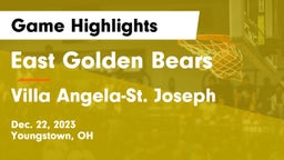 East  Golden Bears vs Villa Angela-St. Joseph Game Highlights - Dec. 22, 2023