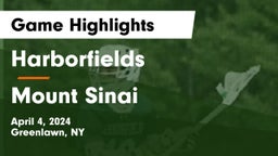 Harborfields  vs Mount Sinai  Game Highlights - April 4, 2024