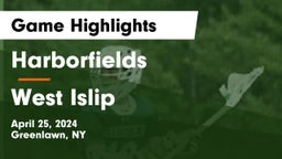 Harborfields  vs West Islip  Game Highlights - April 25, 2024