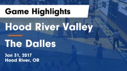 Hood River Valley  vs The Dalles  Game Highlights - Jan 31, 2017