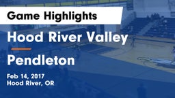 Hood River Valley  vs Pendleton  Game Highlights - Feb 14, 2017