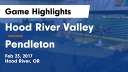 Hood River Valley  vs Pendleton  Game Highlights - Feb 23, 2017