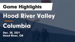 Hood River Valley  vs Columbia  Game Highlights - Dec. 28, 2021