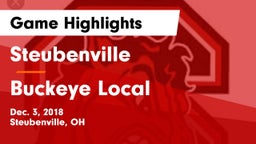 Steubenville  vs Buckeye Local Game Highlights - Dec. 3, 2018
