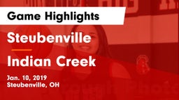 Steubenville  vs Indian Creek Game Highlights - Jan. 10, 2019