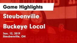 Steubenville  vs Buckeye Local Game Highlights - Jan. 12, 2019