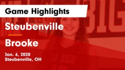 Steubenville  vs Brooke  Game Highlights - Jan. 6, 2020