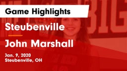 Steubenville  vs John Marshall  Game Highlights - Jan. 9, 2020
