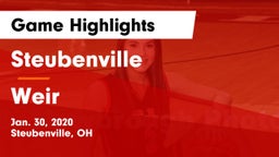 Steubenville  vs Weir  Game Highlights - Jan. 30, 2020