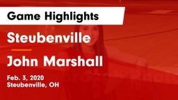 Steubenville  vs John Marshall  Game Highlights - Feb. 3, 2020