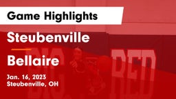 Steubenville  vs Bellaire  Game Highlights - Jan. 16, 2023