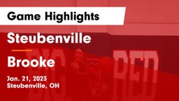 Steubenville  vs Brooke  Game Highlights - Jan. 21, 2023