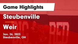 Steubenville  vs Weir  Game Highlights - Jan. 26, 2023