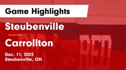 Steubenville  vs Carrollton  Game Highlights - Dec. 11, 2023