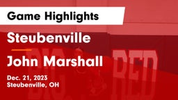 Steubenville  vs John Marshall  Game Highlights - Dec. 21, 2023