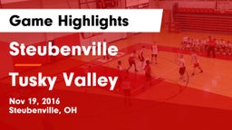 Steubenville  vs Tusky Valley Game Highlights - Nov 19, 2016