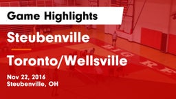 Steubenville  vs Toronto/Wellsville Game Highlights - Nov 22, 2016