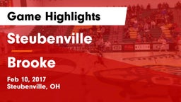 Steubenville  vs Brooke  Game Highlights - Feb 10, 2017