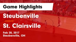 Steubenville  vs St. Clairsville  Game Highlights - Feb 28, 2017