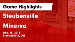 Steubenville  vs Minerva  Game Highlights - Dec. 15, 2018