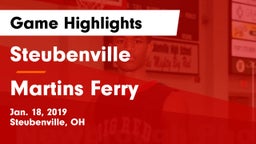 Steubenville  vs Martins Ferry  Game Highlights - Jan. 18, 2019