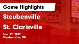 Steubenville  vs St. Clarisville Game Highlights - Jan. 22, 2019