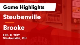 Steubenville  vs Brooke  Game Highlights - Feb. 8, 2019