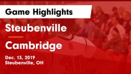 Steubenville  vs Cambridge  Game Highlights - Dec. 13, 2019