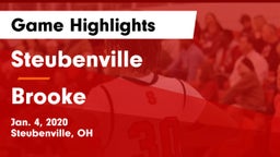 Steubenville  vs Brooke  Game Highlights - Jan. 4, 2020