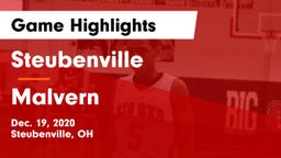 Steubenville  vs Malvern Game Highlights - Dec. 19, 2020