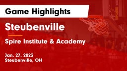 Steubenville  vs Spire Institute & Academy Game Highlights - Jan. 27, 2023