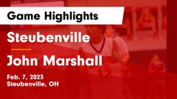 Steubenville  vs John Marshall  Game Highlights - Feb. 7, 2023