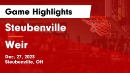 Steubenville  vs Weir  Game Highlights - Dec. 27, 2023