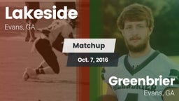 Matchup: Lakeside  vs. Greenbrier  2016