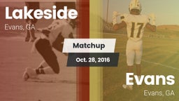 Matchup: Lakeside  vs. Evans  2016