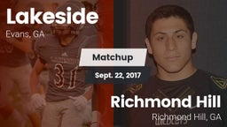 Matchup: Lakeside  vs. Richmond Hill  2017