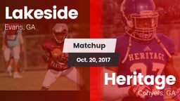 Matchup: Lakeside  vs. Heritage  2017