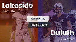 Matchup: Lakeside  vs. Duluth  2018