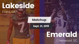 Matchup: Lakeside  vs. Emerald  2018