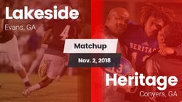 Matchup: Lakeside  vs. Heritage  2018