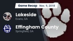 Recap: Lakeside  vs. Effingham County  2018