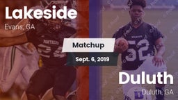 Matchup: Lakeside  vs. Duluth  2019