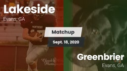 Matchup: Lakeside  vs. Greenbrier  2020