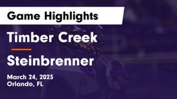 Timber Creek  vs Steinbrenner Game Highlights - March 24, 2023
