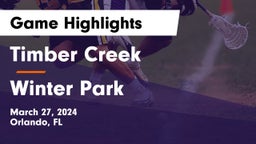 Timber Creek  vs Winter Park  Game Highlights - March 27, 2024