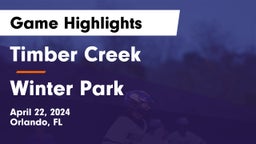 Timber Creek  vs Winter Park  Game Highlights - April 22, 2024