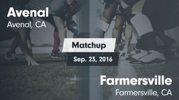 Matchup: Avenal  vs. Farmersville  2016