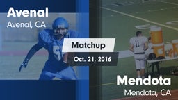Matchup: Avenal  vs. Mendota  2016