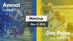 Matchup: Avenal  vs. Dos Palos  2016